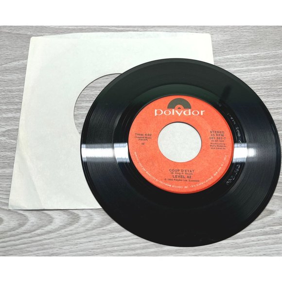 1985 Level 42 Something About You / Coup D'Etat 45 Pop Record Polydor VG+/NM - Picture 4 of 4